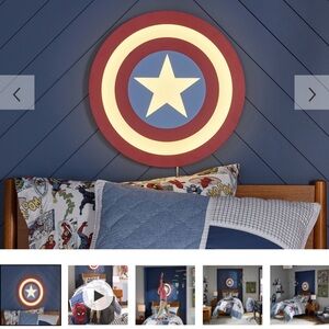 Pottery Barn Captain America Lit Decor